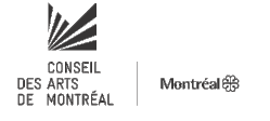 Logo du Conseil des arts de Montréal et logo de Montréal.